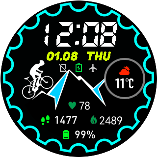 华米跃我Amazfit Pace, Stratos手表表盘