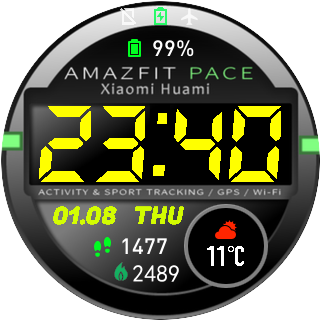 华米跃我Amazfit Pace, Stratos手表表盘