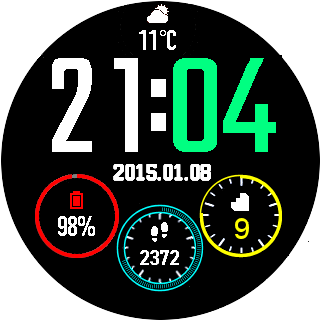 华米跃我Amazfit Pace, Stratos手表表盘