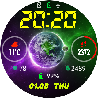 华米跃我Amazfit Pace, Stratos手表表盘