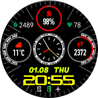 华米跃我Amazfit Pace, Stratos手表表盘
