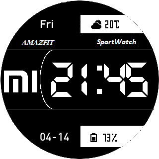 华米跃我Amazfit Pace, Stratos手表表盘