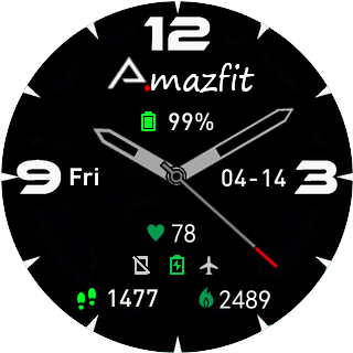 华米跃我Amazfit Pace, Stratos手表表盘