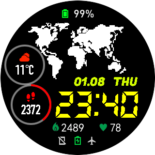 华米跃我Amazfit Pace, Stratos手表表盘