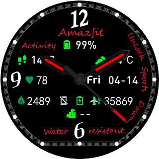 华米跃我Amazfit Pace, Stratos手表表盘