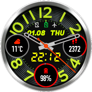 华米跃我Amazfit Pace, Stratos手表表盘