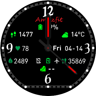 华米跃我Amazfit Pace, Stratos手表表盘