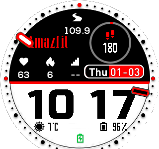 华米跃我Amazfit Pace, Stratos手表表盘