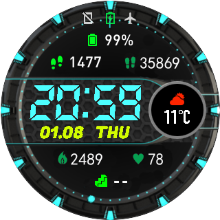 华米跃我Amazfit Pace, Stratos手表表盘