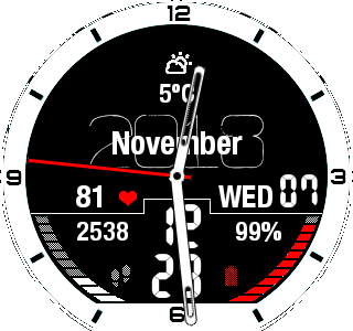华米跃我Amazfit Pace, Stratos手表表盘