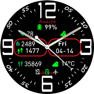 华米跃我Amazfit Pace, Stratos手表表盘