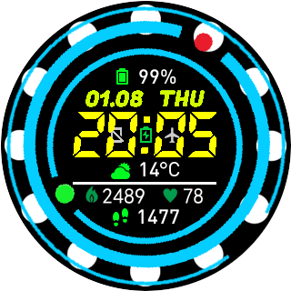 华米跃我Amazfit Pace, Stratos手表表盘