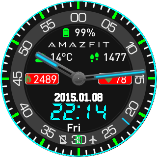 华米跃我Amazfit Pace, Stratos手表表盘