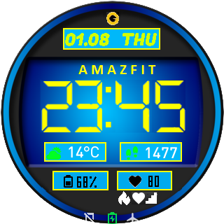 华米跃我Amazfit Pace, Stratos手表表盘