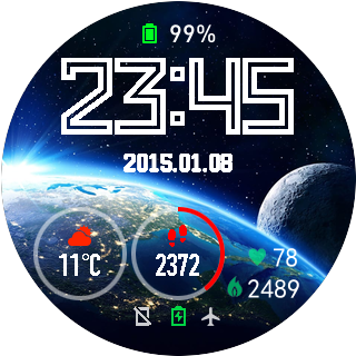 华米跃我Amazfit Pace, Stratos手表表盘