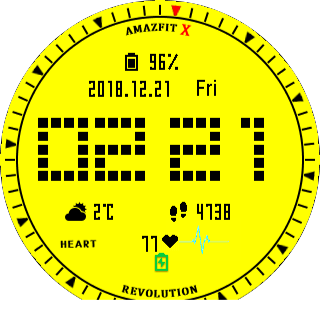 华米跃我Amazfit Pace, Stratos手表表盘