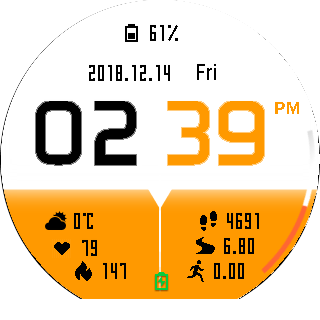 华米跃我Amazfit Pace, Stratos手表表盘