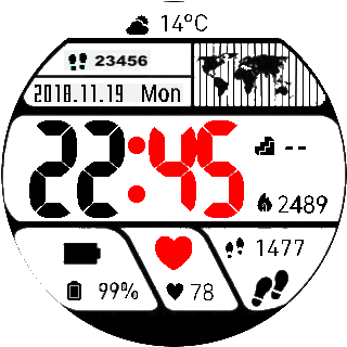 华米跃我Amazfit Pace, Stratos手表表盘