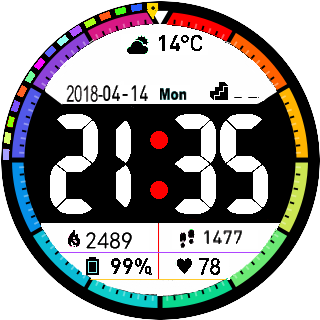 华米跃我Amazfit Pace, Stratos手表表盘