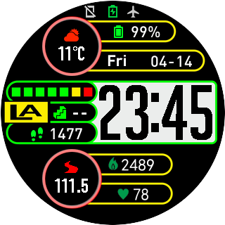 华米跃我Amazfit Pace, Stratos手表表盘