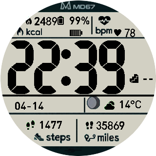 华米跃我Amazfit Pace, Stratos手表表盘