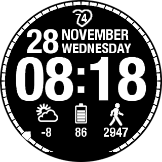 华米跃我Amazfit Pace, Stratos手表表盘