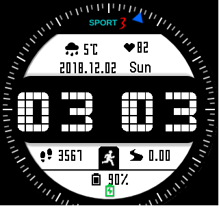华米跃我Amazfit Pace, Stratos手表表盘