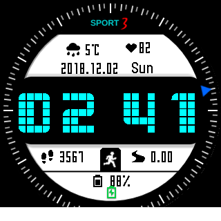 华米跃我Amazfit Pace, Stratos手表表盘