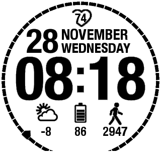 华米跃我Amazfit Pace, Stratos手表表盘