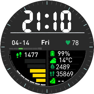 华米跃我Amazfit Pace, Stratos手表表盘