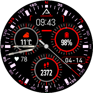 华米跃我Amazfit Pace, Stratos手表表盘