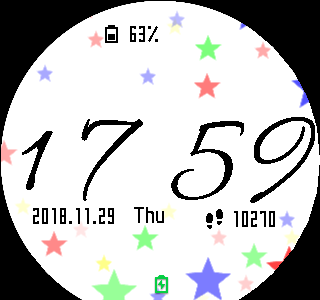 华米跃我Amazfit Pace, Stratos手表表盘