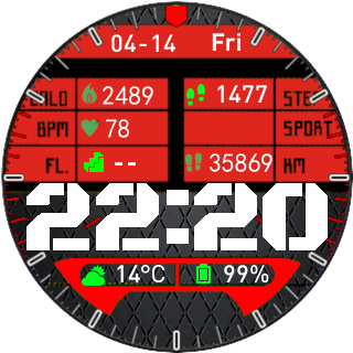 华米跃我Amazfit Pace, Stratos手表表盘