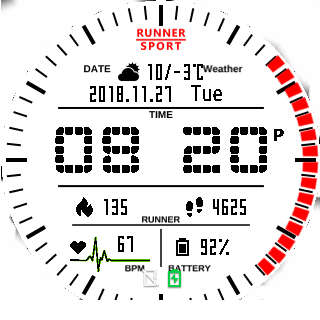 华米跃我Amazfit Pace, Stratos手表表盘