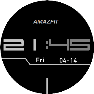 华米跃我Amazfit Pace, Stratos手表表盘