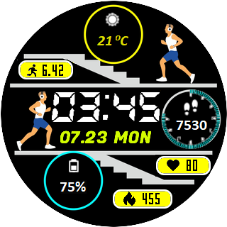华米跃我Amazfit Pace, Stratos手表表盘