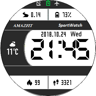华米跃我Amazfit Pace, Stratos手表表盘