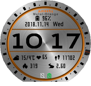 华米跃我Amazfit Pace, Stratos手表表盘