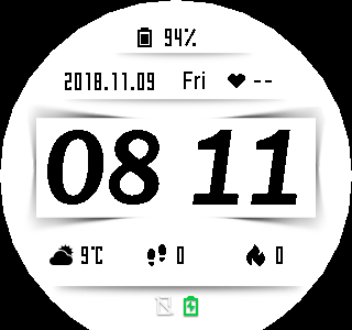 华米跃我Amazfit Pace, Stratos手表表盘