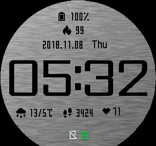 华米跃我Amazfit Pace, Stratos手表表盘