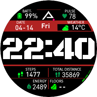华米跃我Amazfit Pace, Stratos手表表盘
