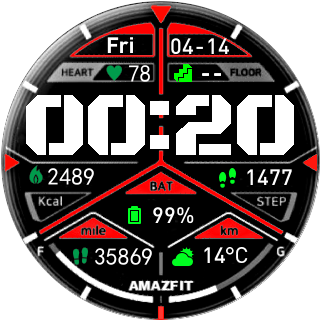 华米跃我Amazfit Pace, Stratos手表表盘