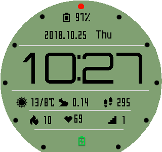 华米跃我Amazfit Pace, Stratos手表表盘