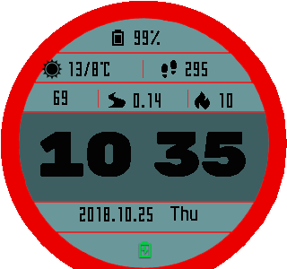 华米跃我Amazfit Pace, Stratos手表表盘