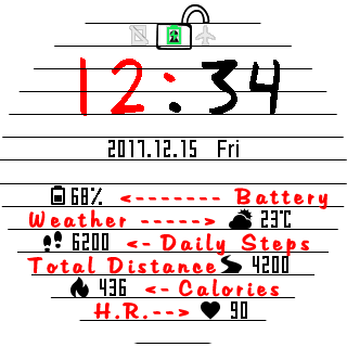华米跃我Amazfit Pace, Stratos手表表盘