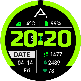 华米跃我Amazfit Pace, Stratos手表表盘