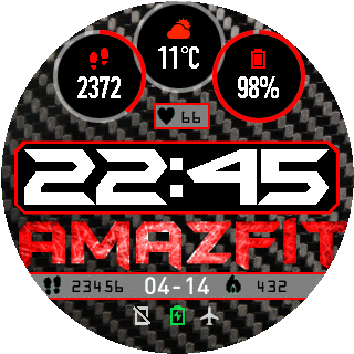 华米跃我Amazfit Pace, Stratos手表表盘