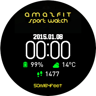 华米跃我Amazfit Pace, Stratos手表表盘