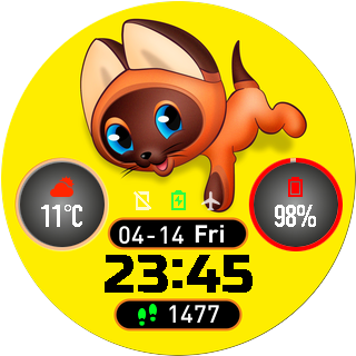 华米跃我Amazfit Pace, Stratos手表表盘