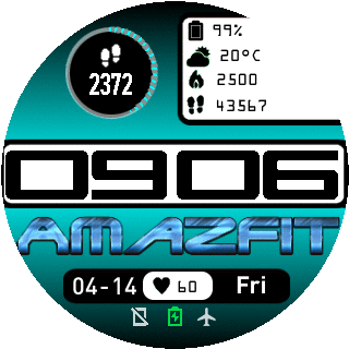 华米跃我Amazfit Pace, Stratos手表表盘